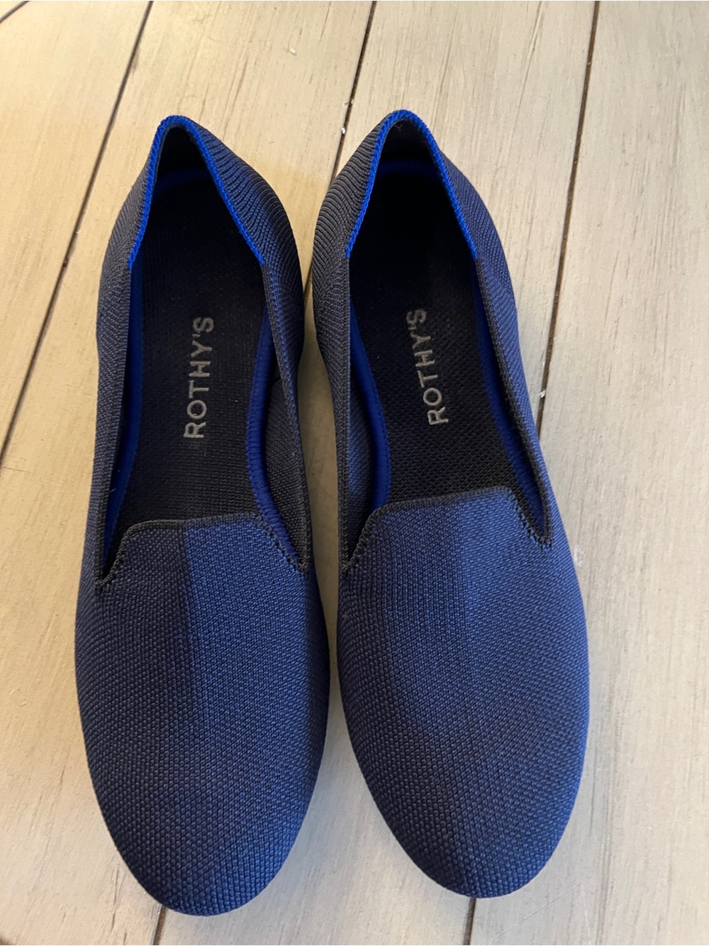 Rothy's Women's Navy Blue Knit Slip-On Flats